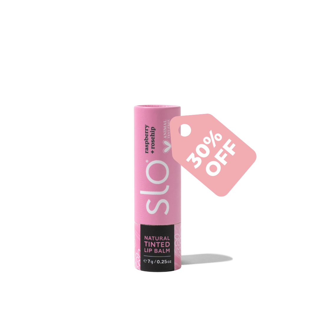Natural Tinted Lip Balm - Raspberry + Rosehip