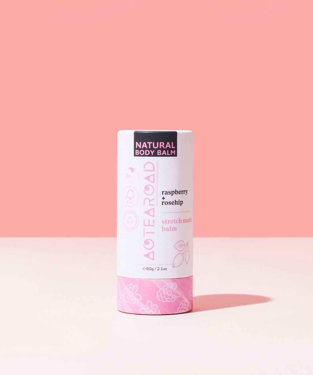 Aotearoad Natural Stretch Mark Balm Raspberry + Rosehip