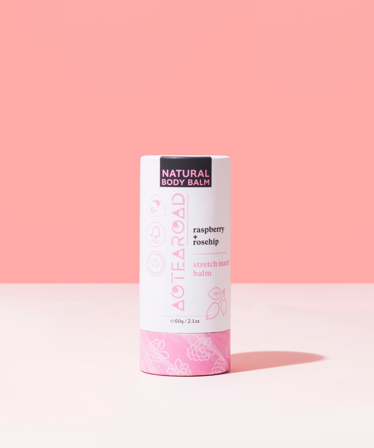Aotearoad Natural Stretch Mark Balm Raspberry + Rosehip