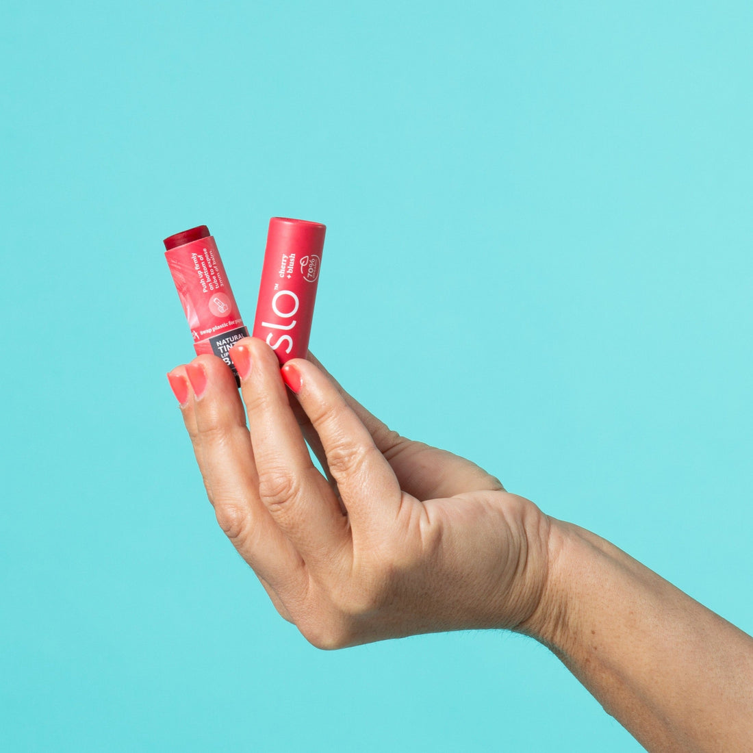 Natural Lip and Cheek Tint - Cherry Blush